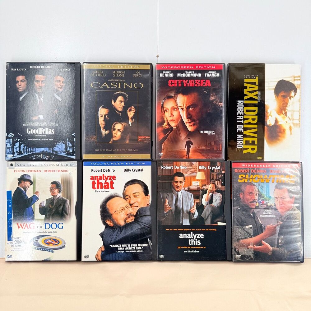 Robert De Niro DVD Lot 8 Movies Goodfellas Casino Taxi Driver